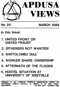 Apdusa Views March 1988
