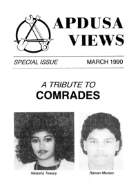 A Tribute to comrades Natasha Tewary and Raman Munien