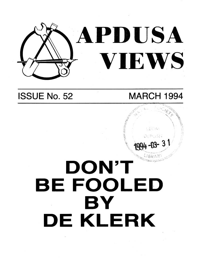 Apdusa Views March 1994