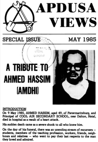 A tribute to Ahmed Hassim (Amdhi)