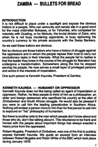Zambia - bullets for bread