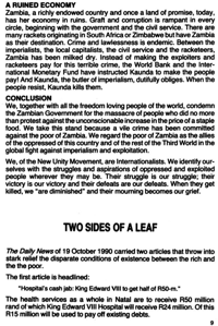 Two sides of a leaf