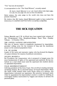 The sick equation