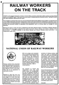 Railway workers on the track