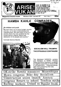 Arise Vukani Volume 2 Number 1 Review of 1986/January 1987