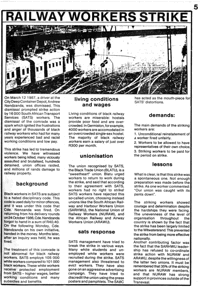 Railway workers strike