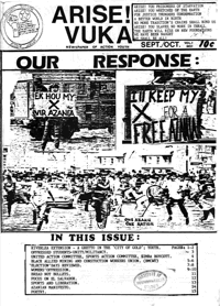 Arise Vukani Volume 1 Number 1 September/October 1984