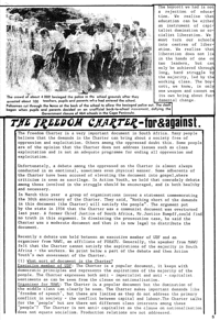 The Freedom Charter - for and against