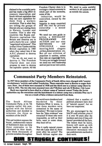 Communist Party members reinstated