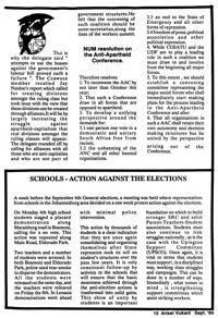 Schools - action against the elections