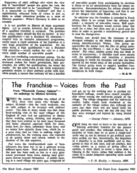 The Franchise - voices from the past