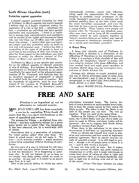 Free and safe
