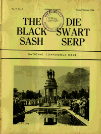 The Black Sash Volume 9 Number 3 August 1965