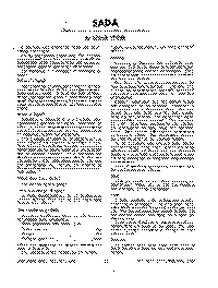 Sada: Extract from a report presented to Conference