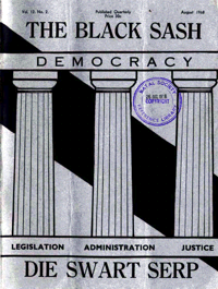 The Black Sash Volume 12 Number 2 August 1968