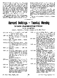 Harvard Buildings - Tuesday morning: or how headquarters works