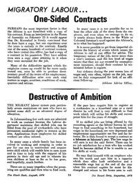 Destructive of ambition