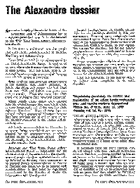 The Alexandra dossier