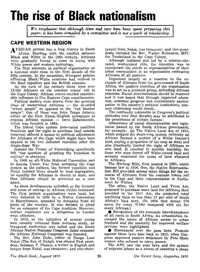 The rise of Black nationalism