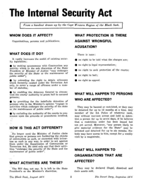 The Internal Security Act