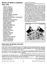 Dossier of deaths in detention since 1976