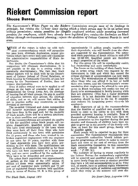 Riekert Commission report