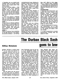 The Durban Black Sash goes to law