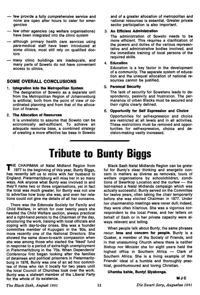 Tribute to Bunty Biggs