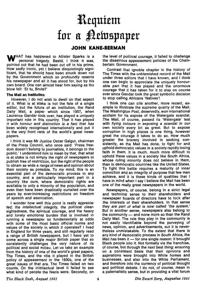 Requiem for a newspaper
