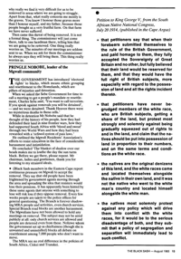 Petition to King George V, from the South African Native National Congress, July 20 1914