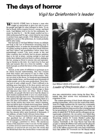 The days of horror: vigil for Driefontein`s leader