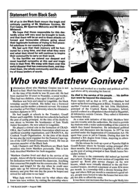 Who was Matthew Goniwe?