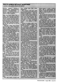 South Africa without apartheid