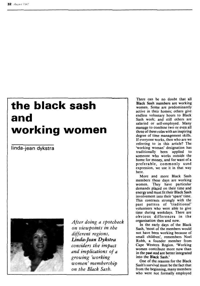 The Black Sash and working women
