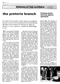 Working at the outposts: the Pretoria branch