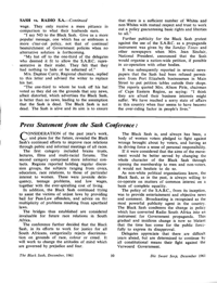 Press Statement from the Sash Conference