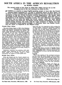 South Africa in the African Revolution