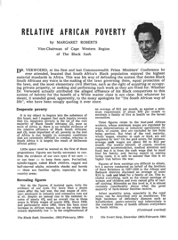 Relative African poverty