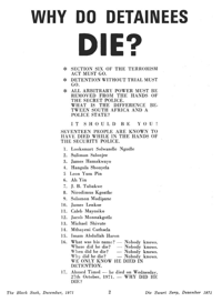 Why do detainees die?