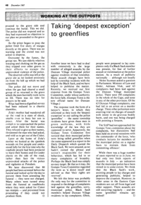 Working at the outposts: Taking deepest exception to greenflies