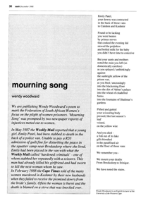 Mourning song