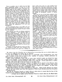 A letter sent to leaders of the Christian Church in South Africa by the Black Sash