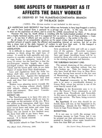 Some aspects of transport as it affects the daily worker