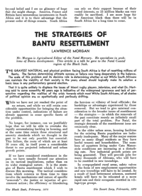 The strategies of Bantu resettlement