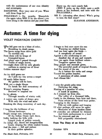 Autumn: a time for dying