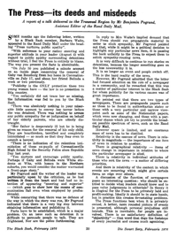 The press - its deeds and misdeeds