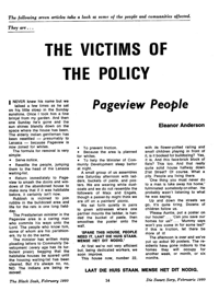 The victims of policy: Pageview people