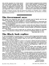 The government says..The Black Sash replies