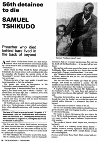 56th detainee to die: Samuel Tshikudo