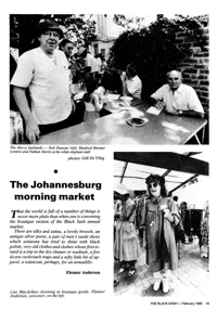 The Johannesburg morning market